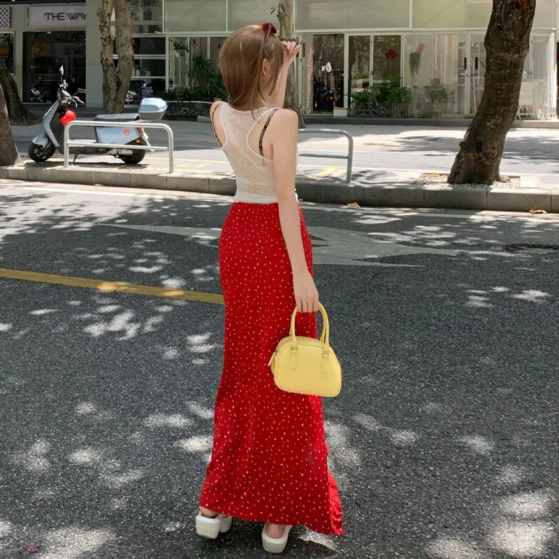 YINLEI Casual Long Skirt Women's-1