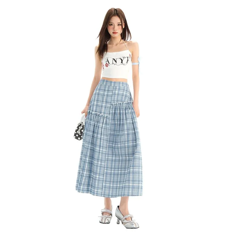 YINLEI Casual Long Skirt Women's-2