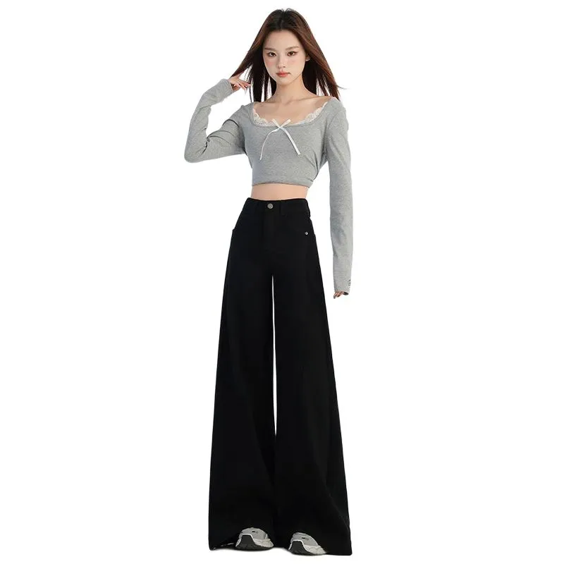 YINLEI Casual Pants Women's Black-3
