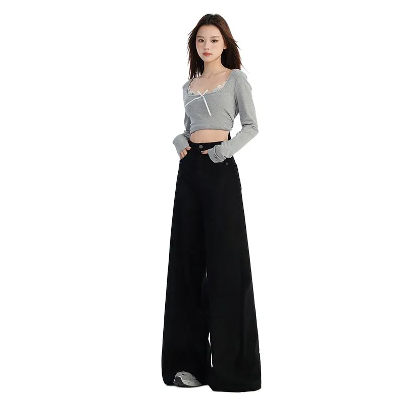 YINLEI Casual Pants Women's Black-2