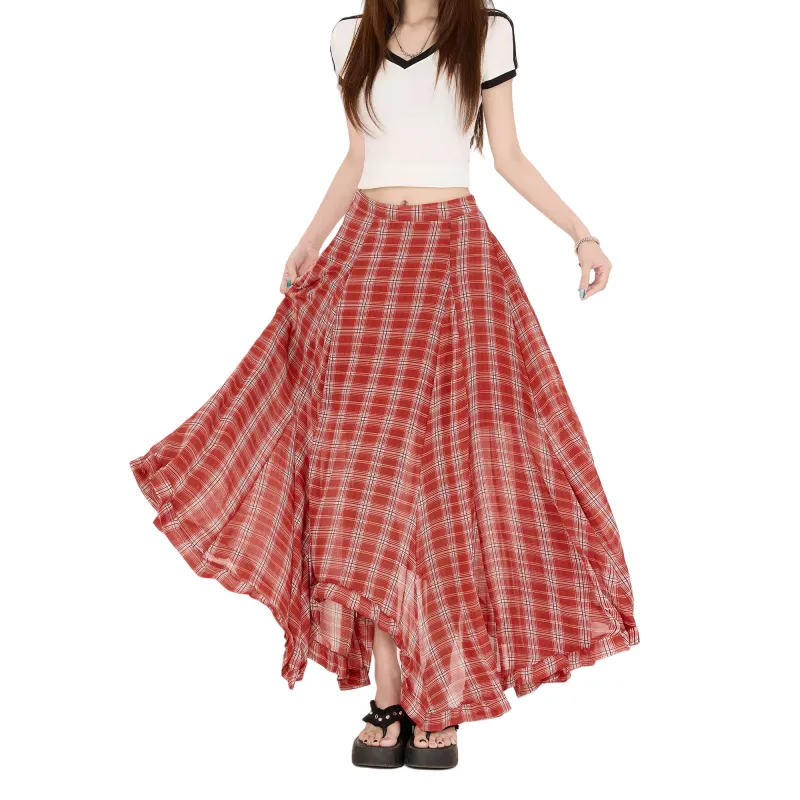 YINLEI Casual Long Skirt Women's-3