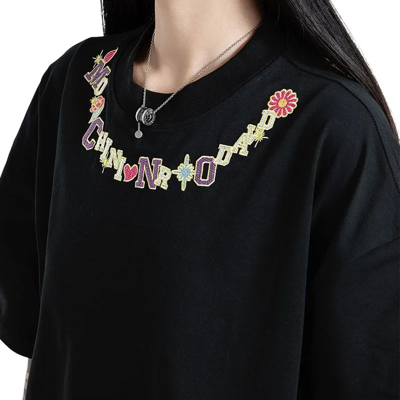 YINLEI Drop Shoulder Sleeve T Shirt Women's-6