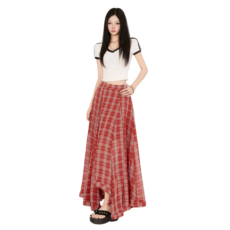 YINLEI Casual Long Skirt Women's-4
