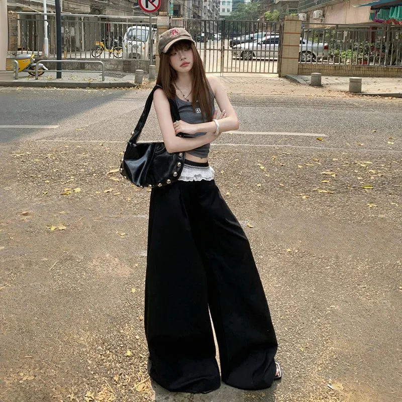 YINLEI Casual Pants Women's Black-4