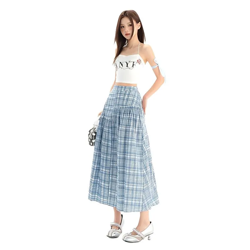 YINLEI Casual Long Skirt Women's-1