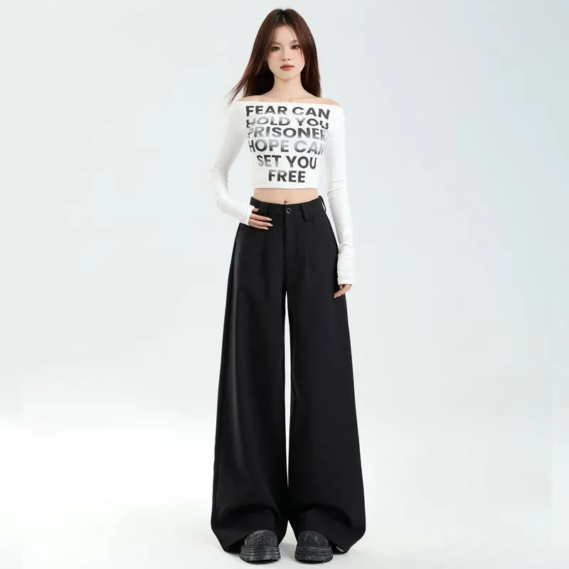 YINLEI Suit Trousers Women's Black-3