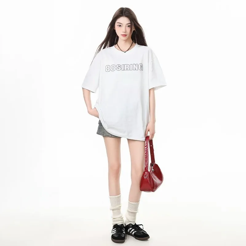 YINLEI T Shirts Women's White-2