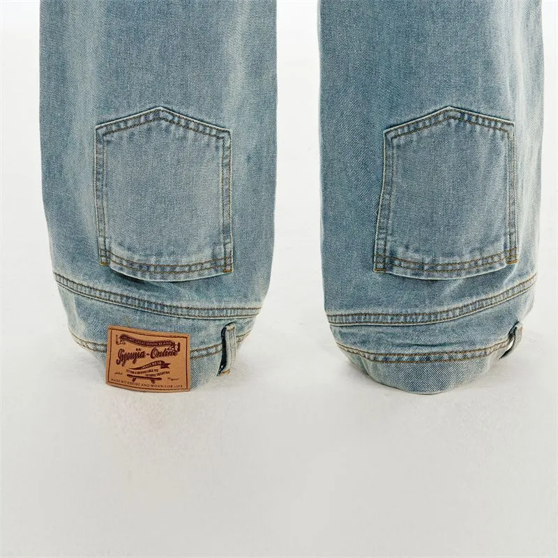 YINLEI Overalls Women's Light Blue-4