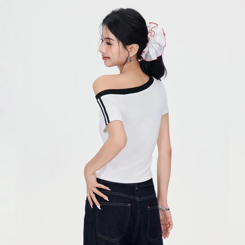 YINLEI T Shirts Women's White-2