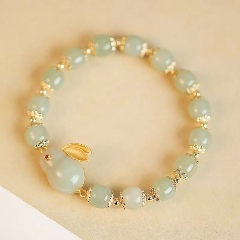 Yuanyanghuangjin Chalcedony Bracelets Women's-4