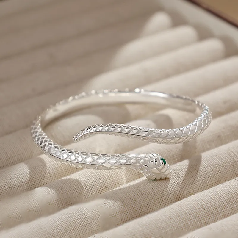 Yuanyanghuangjin 990 Silver Bangles Women's-6