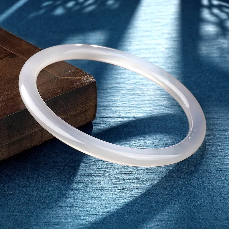 Yuanyanghuangjin Chalcedony Bangles Women's-2