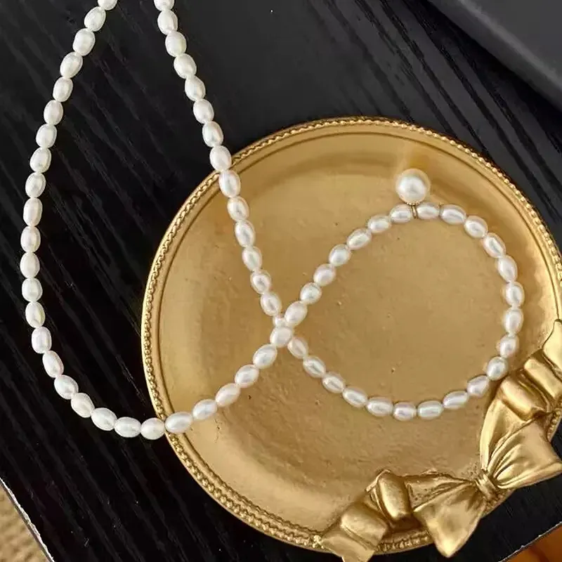 Yuanyanghuangjin Freshwater Pearl Necklaces Women's-1
