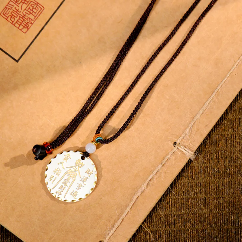 Yuanyanghuangjin 999 Fine Silver Necklaces Men's-2