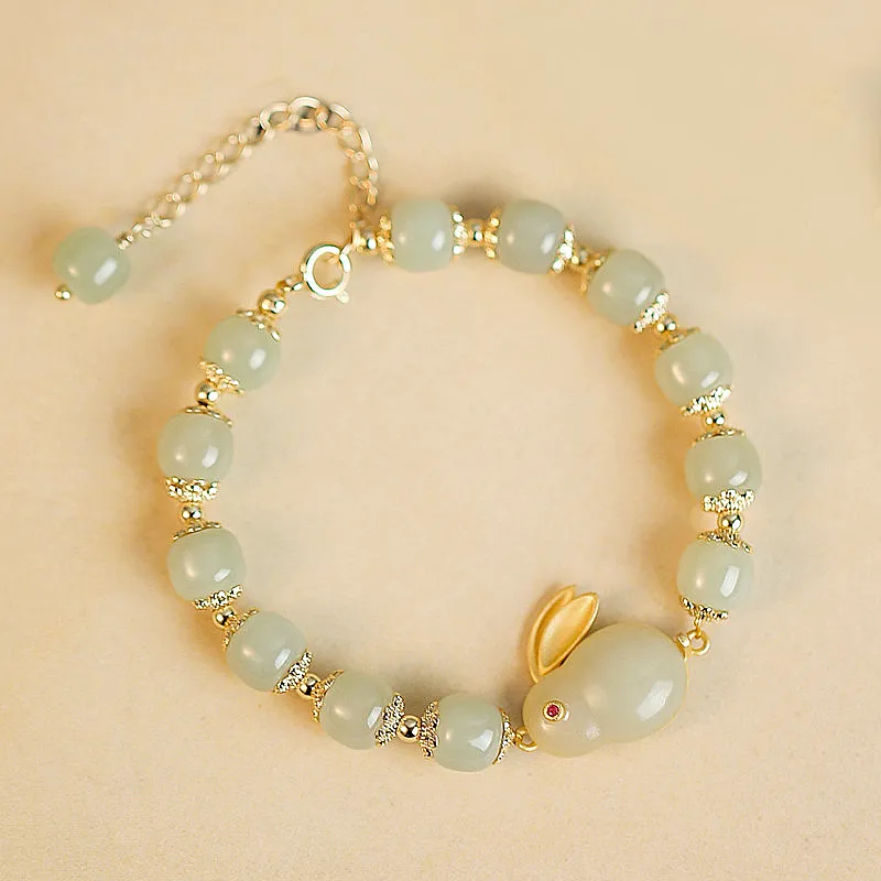 Yuanyanghuangjin Chalcedony Bracelets Women's-2