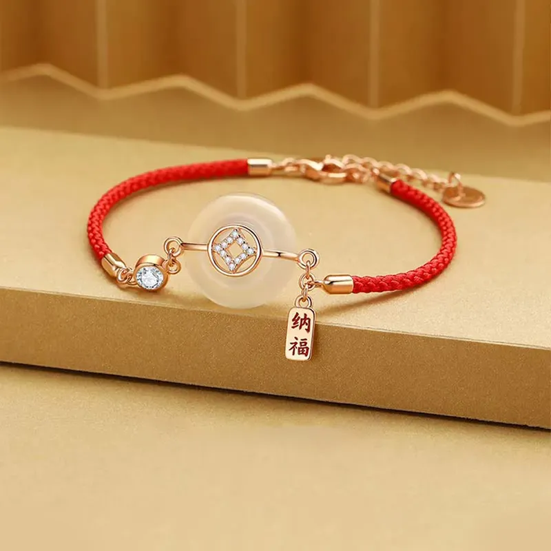 Yuanyanghuangjin Chalcedony Bracelets Women's-1