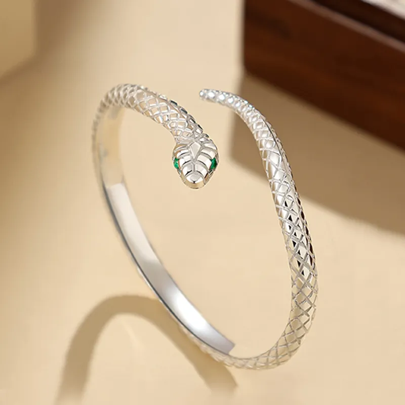 Yuanyanghuangjin 990 Silver Bangles Women's-4