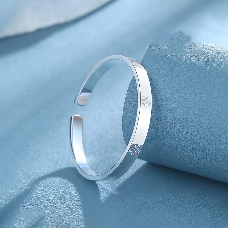Yuanyanghuangjin 999 Fine Silver Sterling Silver Bracelets Women's-4