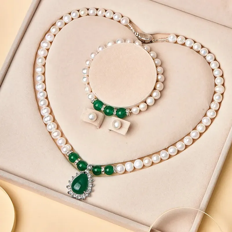 Yuanyanghuangjin Freshwater Pearl Necklaces Women's-6