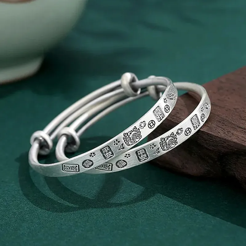 Yuanyanghuangjin S 999 Fine Silver Sterling Silver Bracelets Kids'-3
