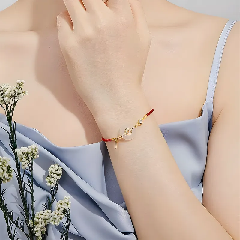 Yuanyanghuangjin Chalcedony Bracelets Women's-8