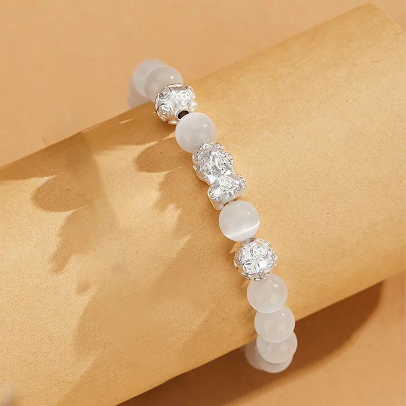 Yuanyanghuangjin Obsidian Bracelets Unisex-7