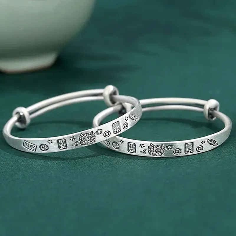 Yuanyanghuangjin S 999 Fine Silver Sterling Silver Bracelets Kids'-1