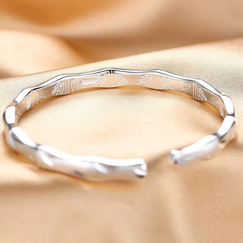 Yuanyanghuangjin Sterling Silver Bangles Women's-1