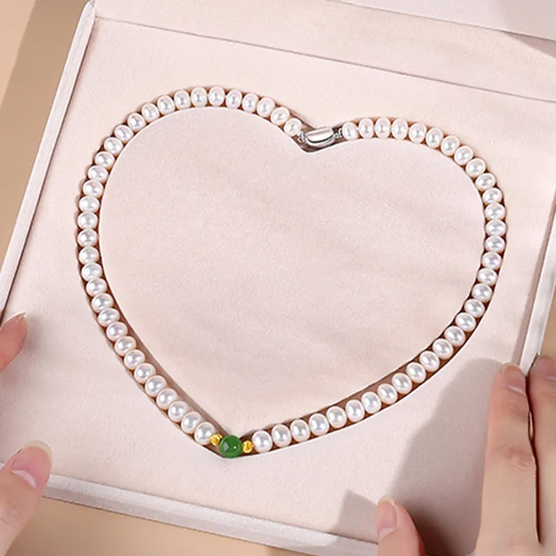 Yuanyanghuangjin Freshwater Pearl Necklaces Women's-4