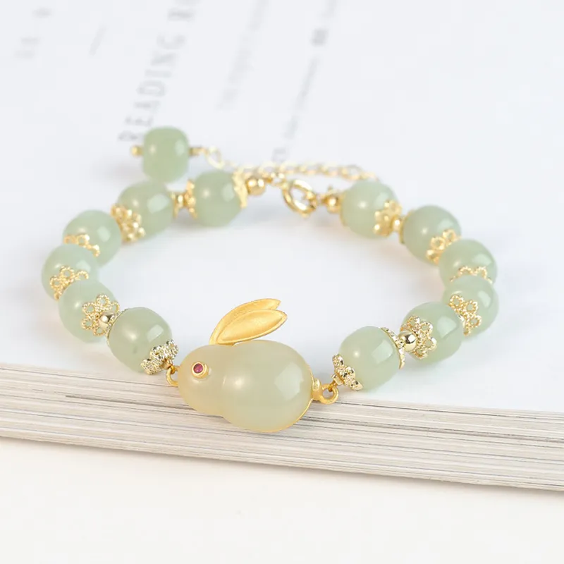 Yuanyanghuangjin Chalcedony Bracelets Women's-1