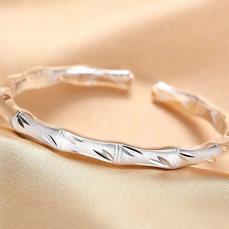 Yuanyanghuangjin Sterling Silver Bangles Women's-2