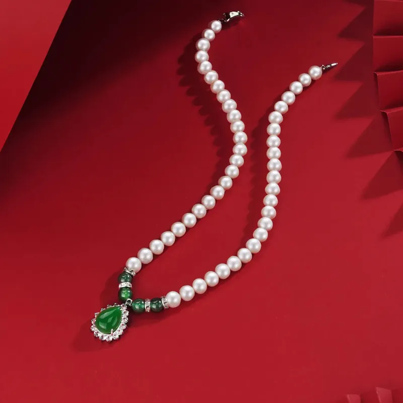 Yuanyanghuangjin Freshwater Pearl Necklaces Women's-3