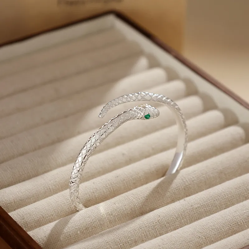 Yuanyanghuangjin 990 Silver Bangles Women's-5