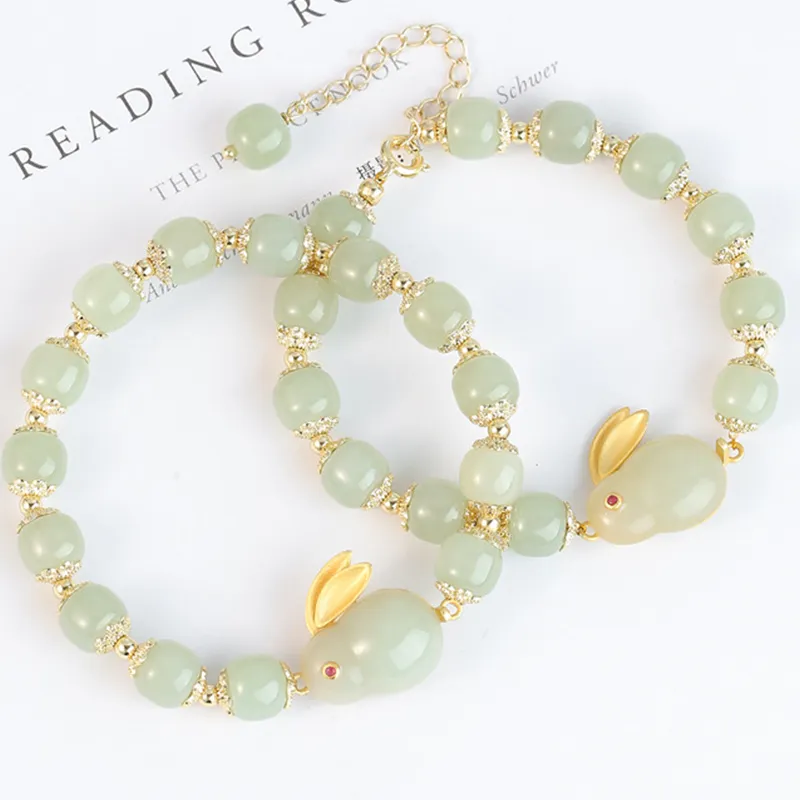 Yuanyanghuangjin Chalcedony Bracelets Women's-3
