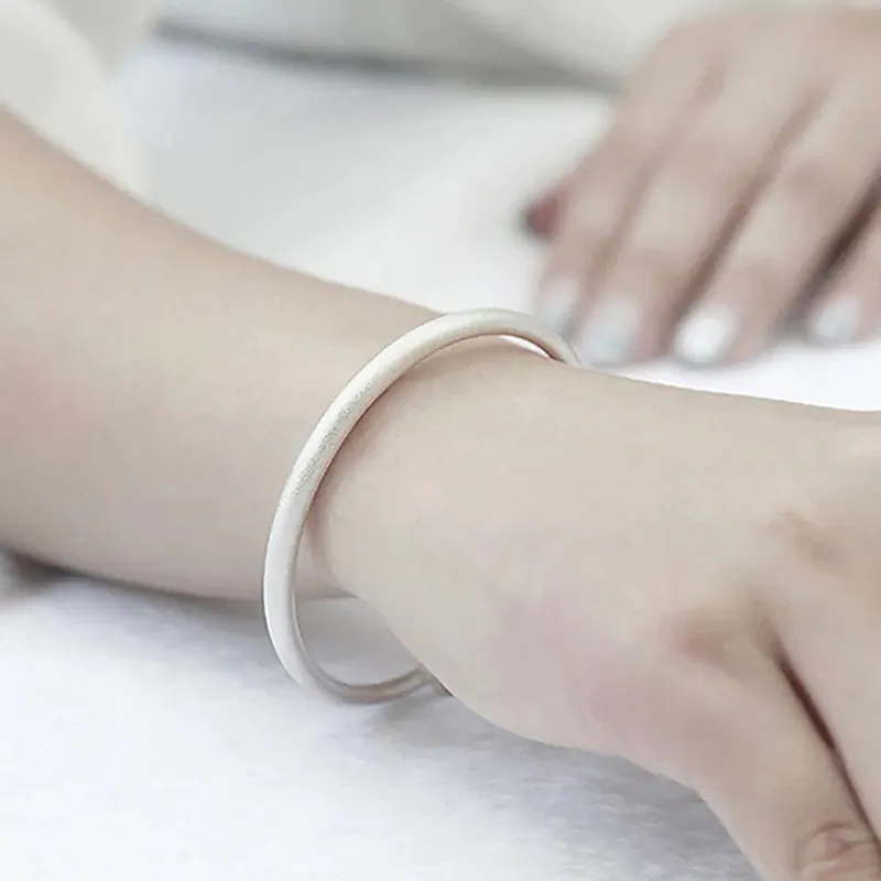 Yuanyanghuangjin Sterling Silver Bangles Women's-4