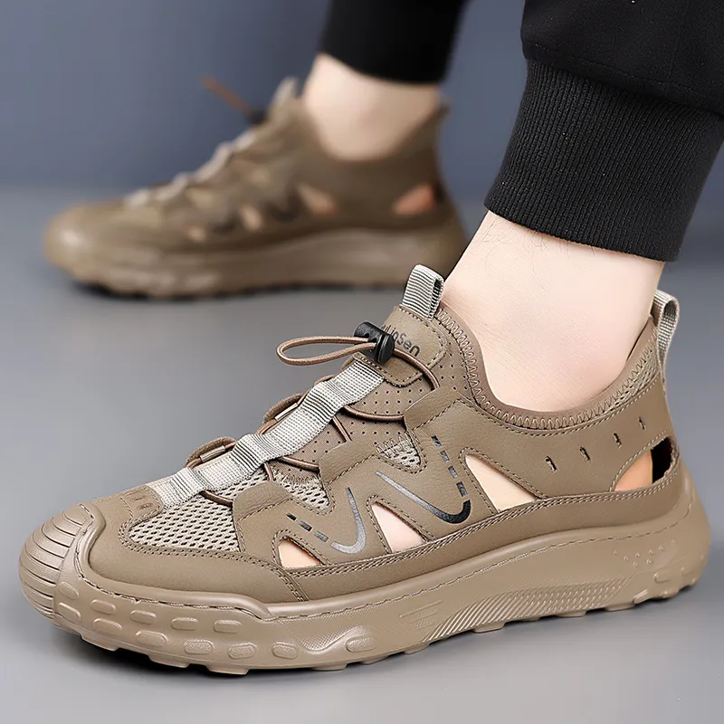 Mulinsen Slip Resistant Cushioning Lightweight River Trekking Shoes Men's-11
