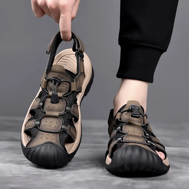 Mulinsen River Trekking Shoes Men Black/Khaki-12