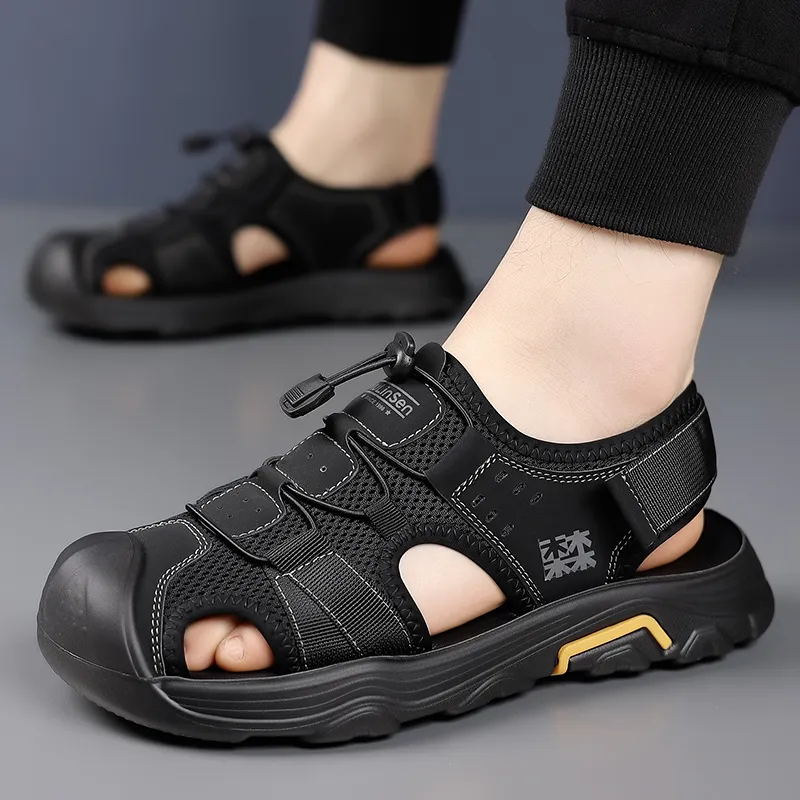 Mulinsen Slip Resistant, Anti Collision, Lightweight River Trekking Shoes Men's-9