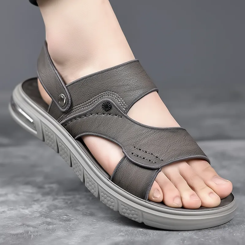 Mulinsen Beach Sandals Men Gray/Black-1