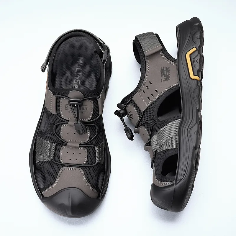 Mulinsen Slip Resistant, Anti Collision, Lightweight River Trekking Shoes Men's-2