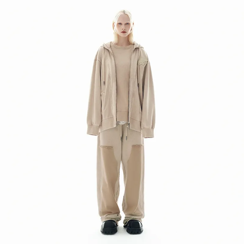 OVERCOOL FW24 Sweatshirt Unisex Light Wood Color-2