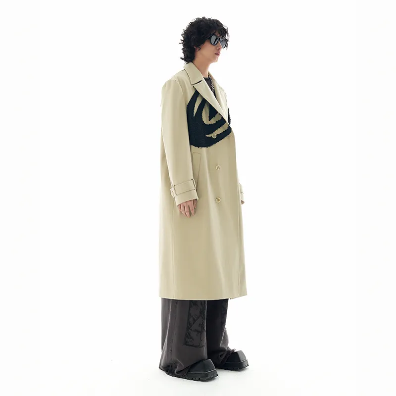 OVERCOOL Trench Coat Men's Light Khaki-2