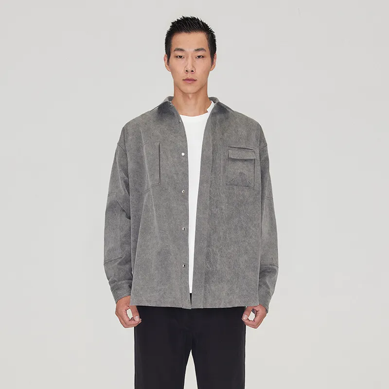 OVERCOOL Shirt Unisex Gray Black/Gray Blue-1