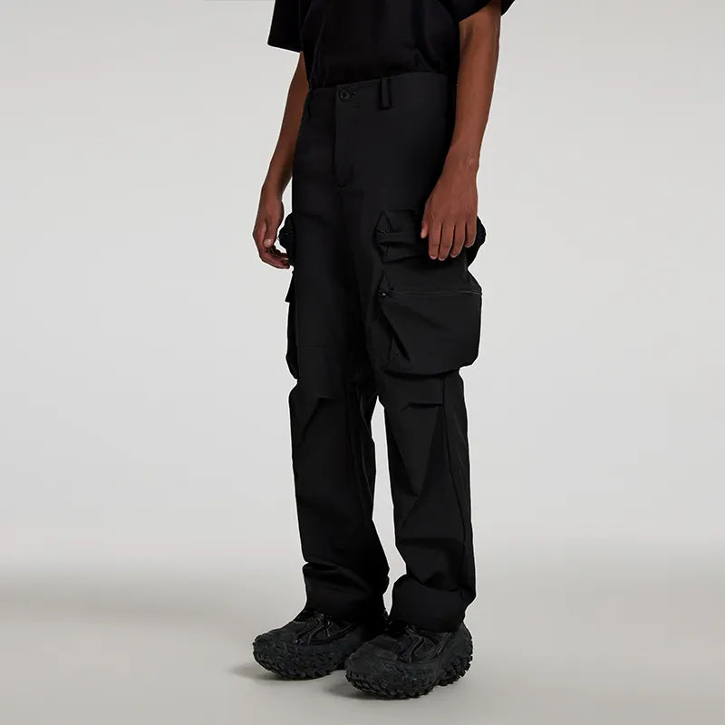 OVERCOOL Cargo Pants Men's Black-2