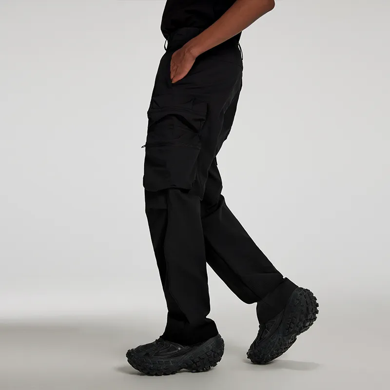OVERCOOL Cargo Pants Men's Black-4