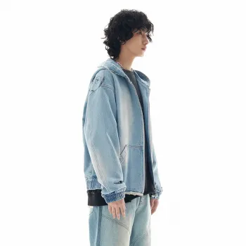 OVERCOOL FW24 Denim Jacket Unisex Ice Blue