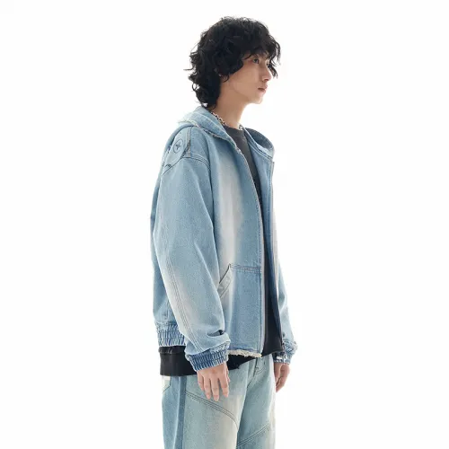 OVERCOOL FW24 Denim Jacket Unisex Ice Blue