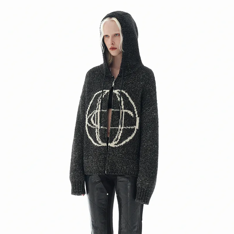 OVERCOOL Knitwear Unisex Black White-2