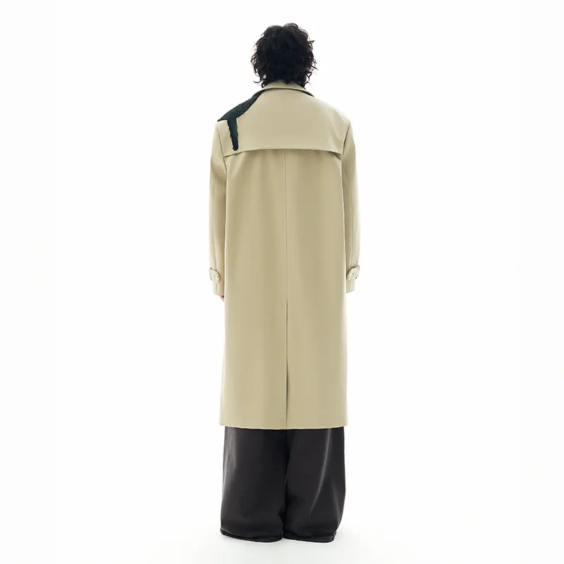 OVERCOOL Trench Coat Men's Light Khaki-3