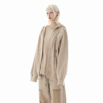 OVERCOOL FW24 Sweatshirt Unisex Light Wood Color